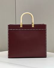 Kitlife Fendi Sunshine Medium Burgundy Bag - 35x31x17cm - 6