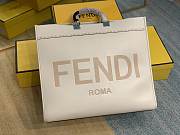 Kitlife Fendi Sunshine Large White leather shopper - 40.5x35x17cm - 1