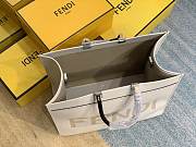 Kitlife Fendi Sunshine Large White leather shopper - 40.5x35x17cm - 2