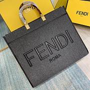 Kitlife Fendi Sunshine Large Canvas leather shopper - 40.5x35x17cm - 5