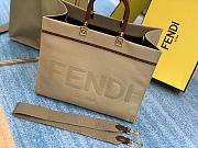 Kitlife Fendi Sunshine Medium Beige canvas bag - 35x31x17cm - 4