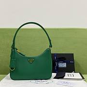 Kitlife Prada Re Edition Saffiano Leather Green Bag - 23x17x6.5 - 1