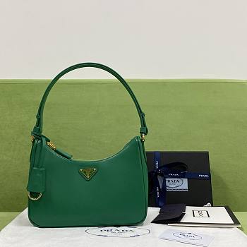 Kitlife Prada Re Edition Saffiano Leather Green Bag - 23x17x6.5