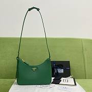 Kitlife Prada Re Edition Saffiano Leather Green Bag - 23x17x6.5 - 3