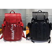 Kitlife Louis Vuitton Supreme Christopher PM Backpack Epi Leather - M53414 - 47cm - 1