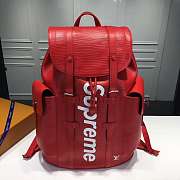 Kitlife Louis Vuitton Supreme Christopher PM Backpack Epi Leather - M53414 - 47cm - 2