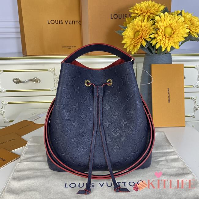 Kitlife Louis Vuitton Neonoe MM Navy Blue Monogram Empreinte - M45306 - 26 x 26 x 17.5 cm - 1