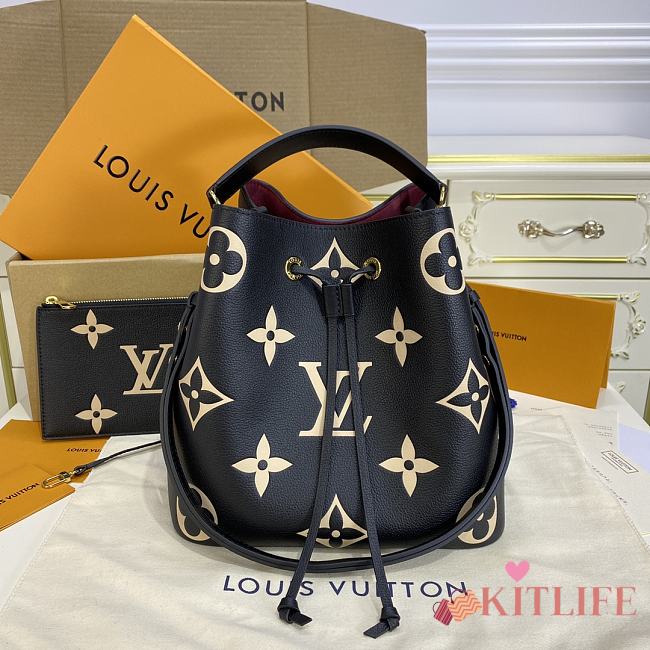 Kitlife Louis Vuitton Neonoe MM Black Beige - M45497 - 26x26x17.5cm - 1
