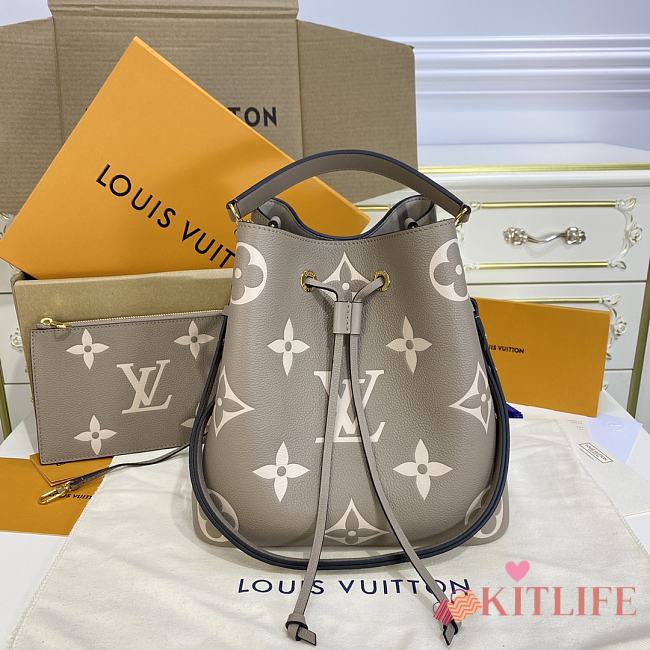 Kitlife Louis Vuitton Neonoe MM Tourterelle Gray/Cream - M45555 ...