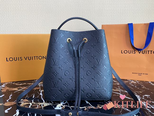 Kitlife Louis Vuitton Neonoe MM Navy Blue Monogram Empreinte - M452566 - 26 x 26 x 17.5 cm - 1