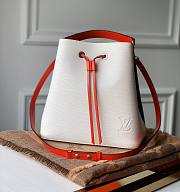 Kitlife Louis Vuitton Neonoe MM White/Black Leather - 26x26x17 cm - 1