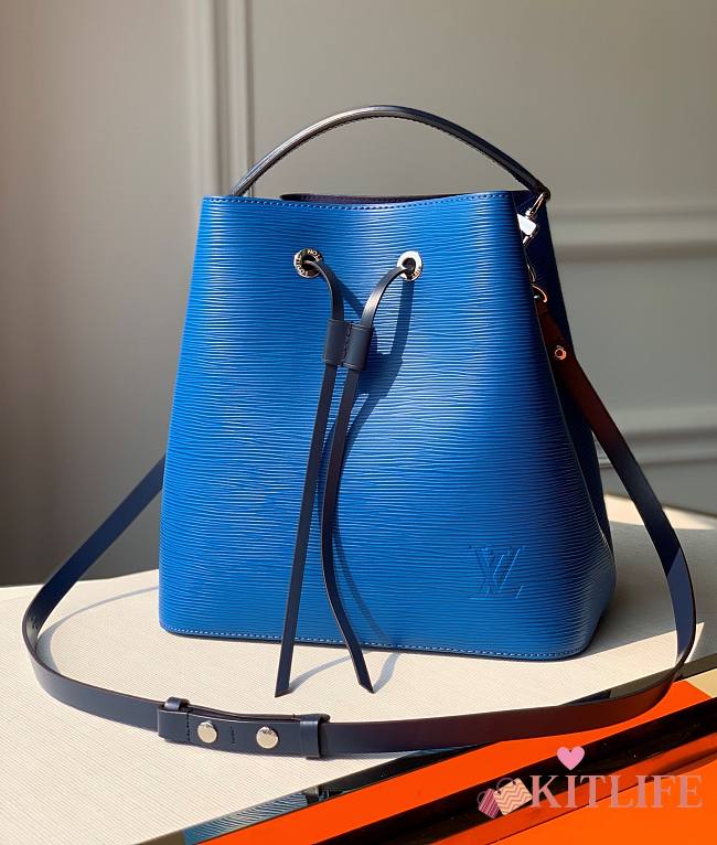 Kitlife Louis Vuitton Neonoe MM Blue Leather - 26x26x17 cm - 1