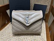 Kitlife YSL Loulou bag beige Small gold and silver harware - 494699 - 24x18x9cm - 3