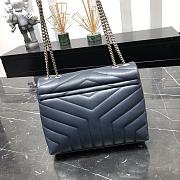 Kitlife YSL Loulou SMALL CHAIN BAG IN MATELASSÉ Navy Gold and Silver - 23 X 17 X 9 CM - 3