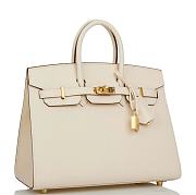 Kitlife Hermes Birkin Sellier 25 Nata Epsom Gold Hardware - 3