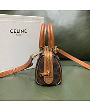 Kitlife Celine MINI BOSTON BAG IN TRIOMPHE CANVAS - 14 X 9.5 X 8 CM - 6