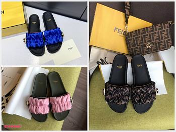 Kitlife Fendi Logo slides Sandal