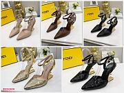 Kitlife Fendi First high-heeled slingbacks 5 colors - 1