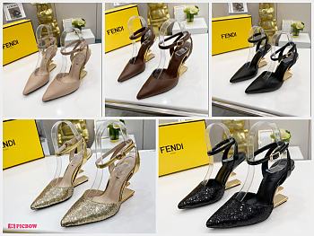 Kitlife Fendi First high-heeled slingbacks 5 colors