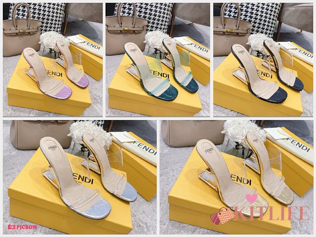 Kitlife Fendi high-heeled slingbacks 5 colors - 1