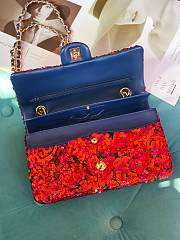 Kitlife Chanel Sequin Red Flap Bag - 15.5x25.5x6.5 cm - 3