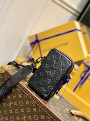 Kitlife Louis Vuitton DOUBLE PHONE POUCH NM BLACK - M81323 - 11.0 x 18.0 x 8cm - 4