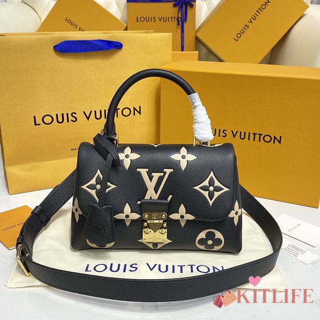 KITLIFE LOUIS VUITTON MADELEINE BB BLACK BEIGE - M45978 - 24 x 17 x 8.5 cm - 1