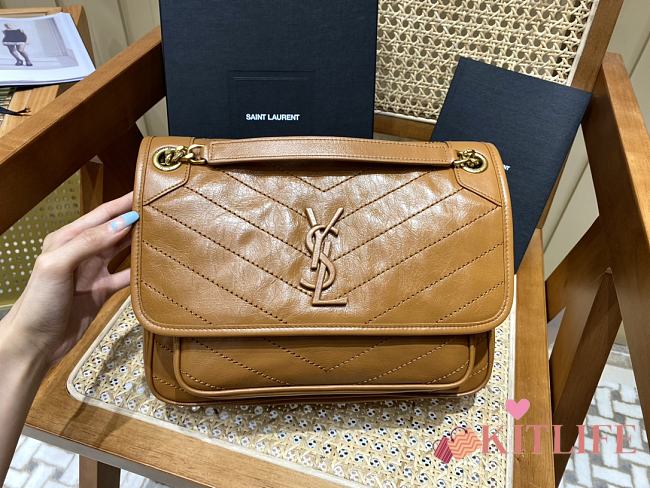Kitlife YSL Niki Medium Yellow Bag - 28x20.5x8.5cm - 1
