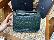 KITLIFE YSL NIKI BABY CHAIN BAG IN CRINKLED VINTAGE GREEN LEATHER - 21 X 16 X 7,5 CM - 6
