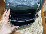 KITLIFE YSL NIKI BABY CHAIN BAG IN CRINKLED VINTAGE GREEN LEATHER - 21 X 16 X 7,5 CM - 4
