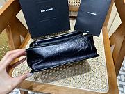 KITLIFE YSL NIKI BABY CHAIN BAG IN CRINKLED VINTAGE BLACK LEATHER - 21 X 16 X 7,5 CM - 6