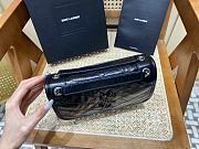 KITLIFE YSL NIKI BABY CHAIN BAG IN CRINKLED VINTAGE BLACK LEATHER - 21 X 16 X 7,5 CM - 5