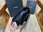 KITLIFE YSL NIKI BABY CHAIN BAG IN CRINKLED VINTAGE BLACK LEATHER - 21 X 16 X 7,5 CM - 4