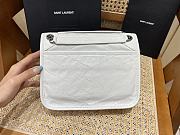 KITLIFE YSL NIKI BABY CHAIN BAG IN CRINKLED VINTAGE WHITE LEATHER - 21 X 16 X 7,5 CM - 5