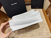 KITLIFE YSL NIKI BABY CHAIN BAG IN CRINKLED VINTAGE WHITE LEATHER - 21 X 16 X 7,5 CM - 2