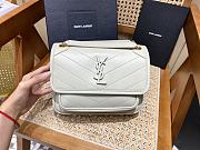KITLIFE YSL NIKI BABY CHAIN BAG IN LAMBSKIN WHITE - 21 X 16 X 7,5 CM - 1