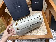 KITLIFE YSL NIKI BABY CHAIN BAG IN LAMBSKIN WHITE - 21 X 16 X 7,5 CM - 6