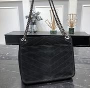 KITLIFE YSL NIKI MEDIUM CHAIN BAG IN BLACK SUEDE - 28 X 20 X 8,5 CM - 2