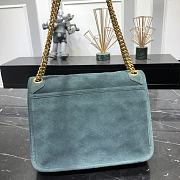 KITLIFE YSL NIKI MEDIUM CHAIN BAG IN DEEP GREEN SUEDE - 28 X 20 X 8,5 CM - 5
