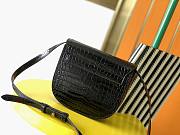 Kitlife YSL Kaia Croc-effect Leather Shoulder Bag - 18x15.5x5.5cm - 6