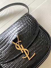 Kitlife YSL Kaia Croc-effect Leather Shoulder Bag - 18x15.5x5.5cm - 3
