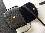 Kitlife YSL Kaia Croc-effect Leather Shoulder Bag - 18x15.5x5.5cm - 4