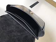 Kitlife YSL Kaia Croc-effect Leather Shoulder Bag - 18x15.5x5.5cm - 2