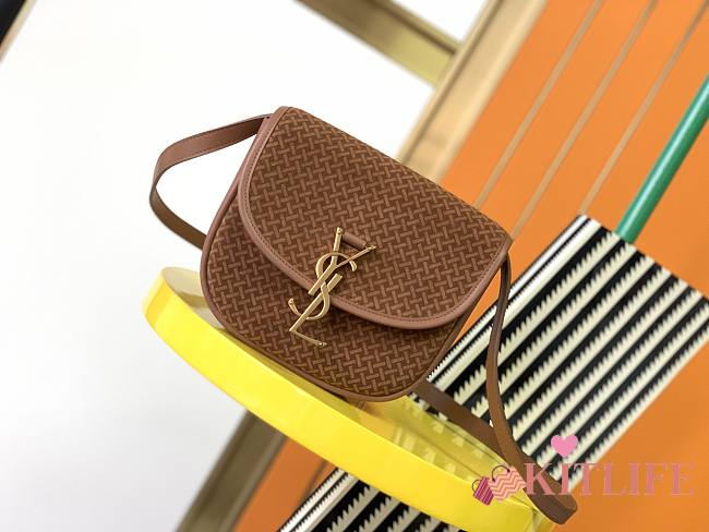 Kitlife YSL Kaia Suede Leather Shoulder Bag - 18x15.5x5.5cm - 1