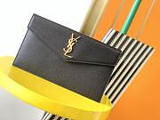 KITLIFE YSL UPTOWN POUCH IN GRAIN DE POUDRE EMBOSSED LEATHER 4 COLORS - 27 X 16 X 2 CM - 4