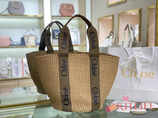 Kitlife Chloe large woody basket brown - 48x28x23cm - 1