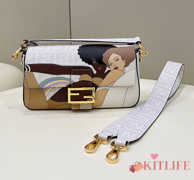 Kitlife Fendi Baguette White - 27-6-15cm - 1