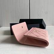 Kitlife Chanel 22s Two-fold Buckle Coin Purse Pink Caviar Leather - 8.5 × 12 × 2.5 cm - 3
