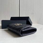 Kitlife Chanel 22s Two-fold Buckle Coin Purse Black Caviar Leather - 8.5 × 12 × 2.5 cm - 6