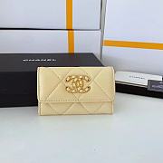 Kitlife Chanel 19 Coin Flip Wallet Yellow - 8.5 × 12 × 2.5 cm - 1